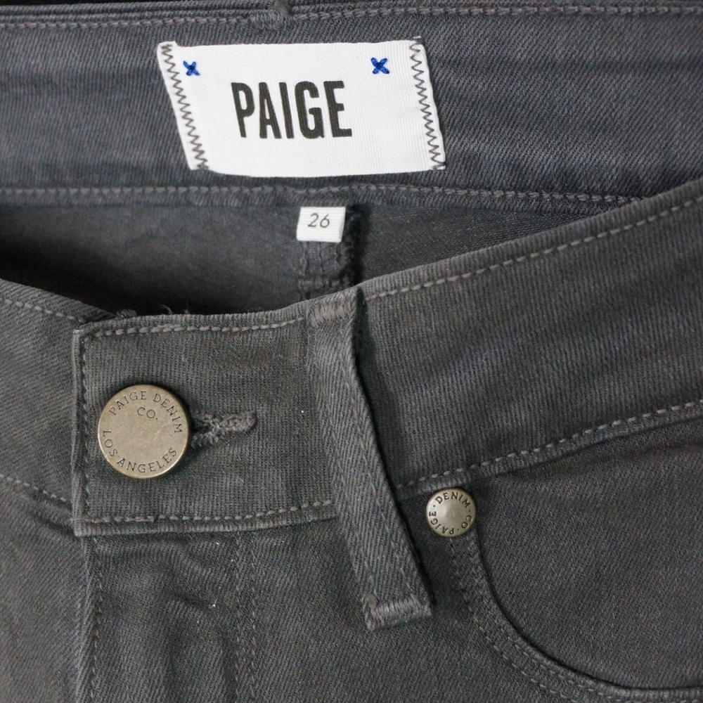 Paige Grey wax coated Skinnies